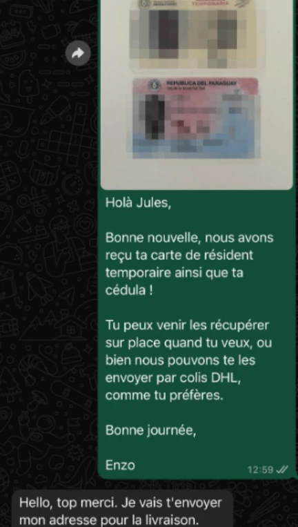 Témoignage documents officiels